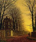 John Atkinson Grimshaw Autumn Gold painting